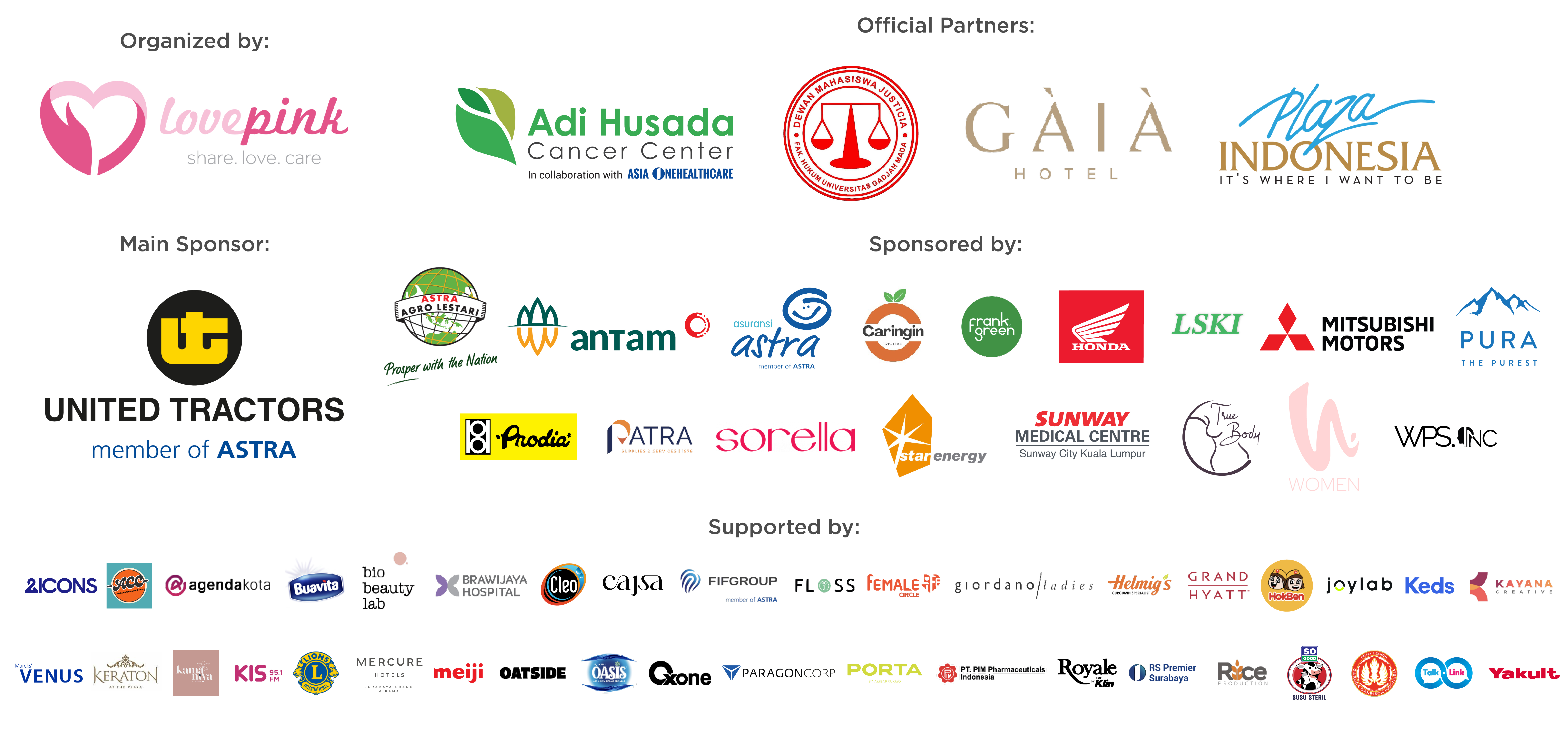 Lovepink Indonesia Schedule